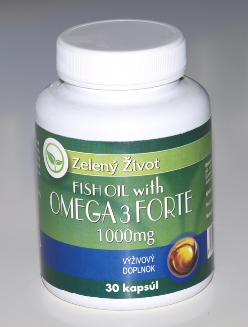 E-shop Fish oil with Omega-3 Forte 1000mg 30 kapsúl
