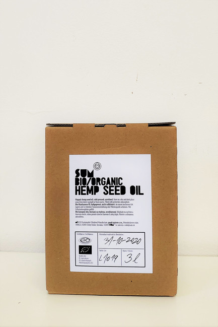 Konopný olej BIO 3l bag in box- SUM