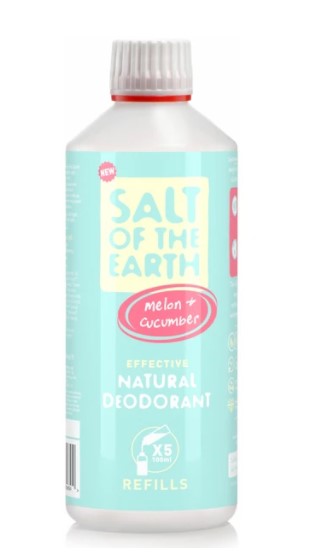 Prírodný kryštálový deodorant PURE AURA - melón, uhorka-sprej 500ml - náplň