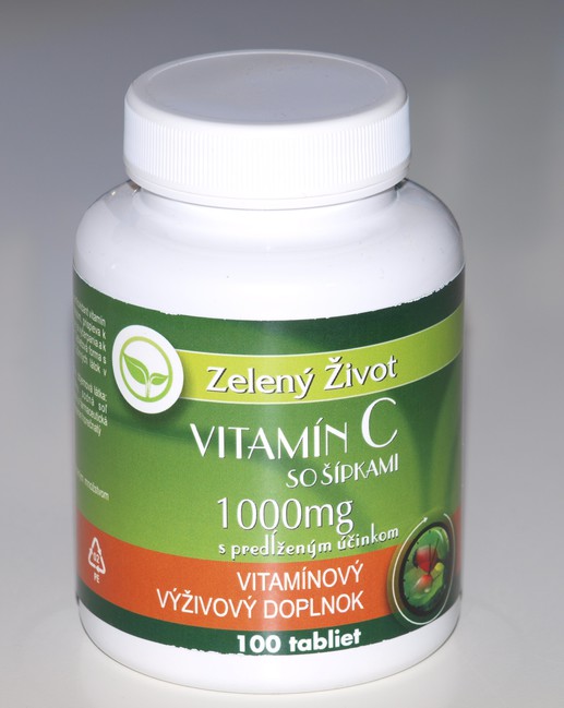 Vitamin C so šípkami 1000mg s predĺženým účinkom 100 tabliet