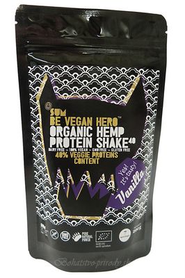 Konopný proteín Be Vegan Hero vanilka BIO 200 g