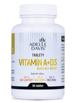 Vitamín A + D3 Adelle Davis - 60 tbl