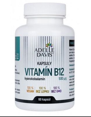 Vitamín B12 Adelle Davis -500mcg - 60 cps