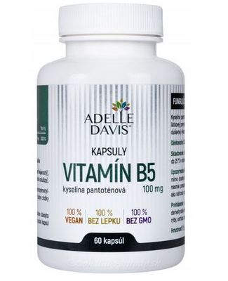 Vitamín B5 - Adelle Davis 100mg - 60cps