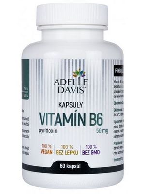 Vitamín B6 - Adelle Davis 50mg - 60cps