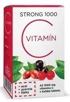 Vitamin C 1000mg + acai+šípky+acerola, 30tbl