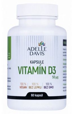 Vitamín D3 Adelle Davis - 60 cps
