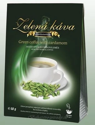 Zelená káva s kardamonom