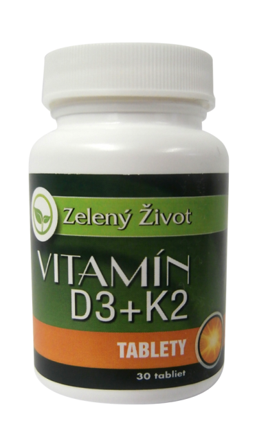 Vitamín D3 + K2, 30 tbl